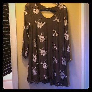 ALTAIRD state grey dress with white embroidery